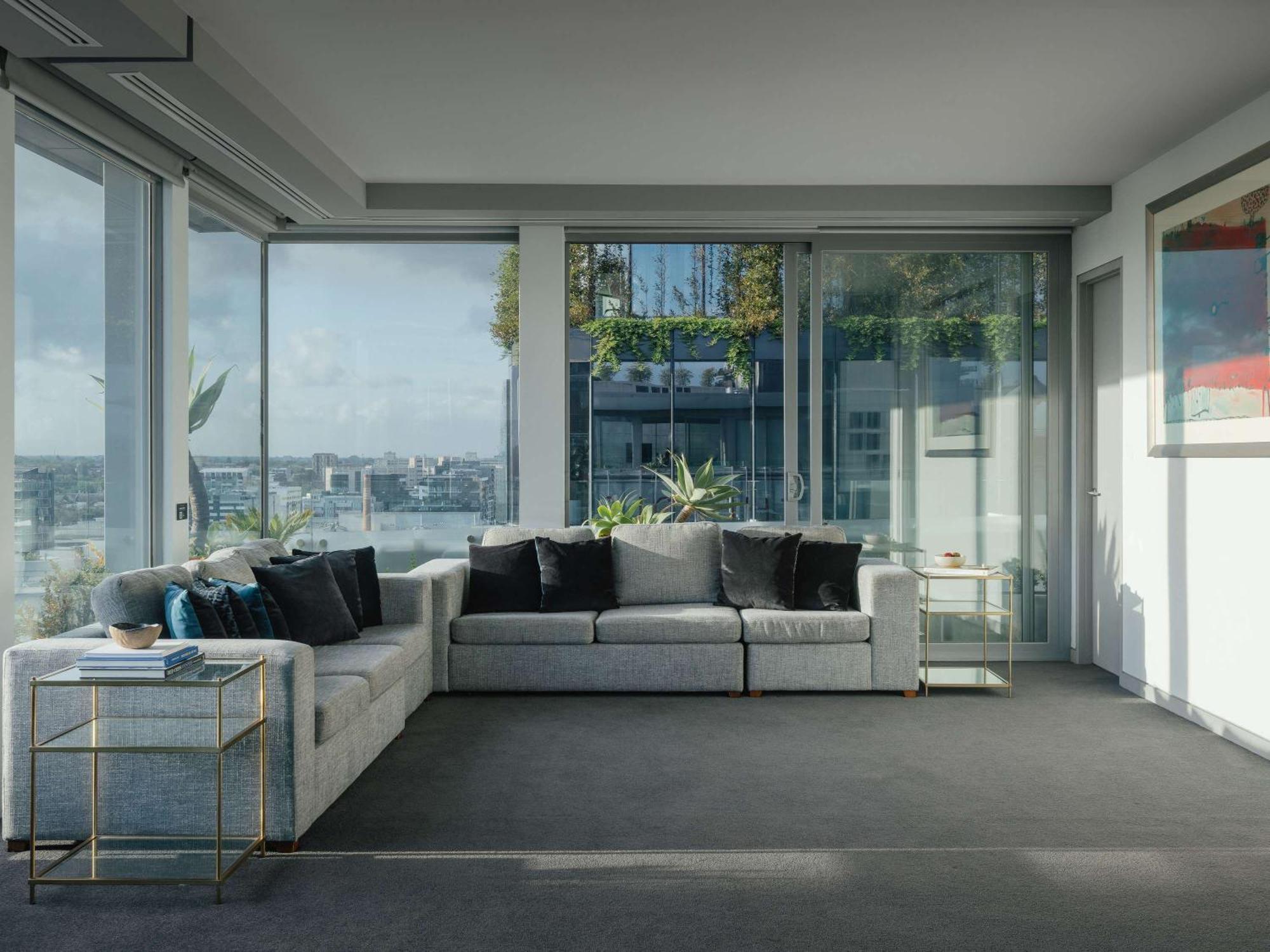 The Olsen Melbourne Art Series Kültér fotó Interior of a penthouse apartment
